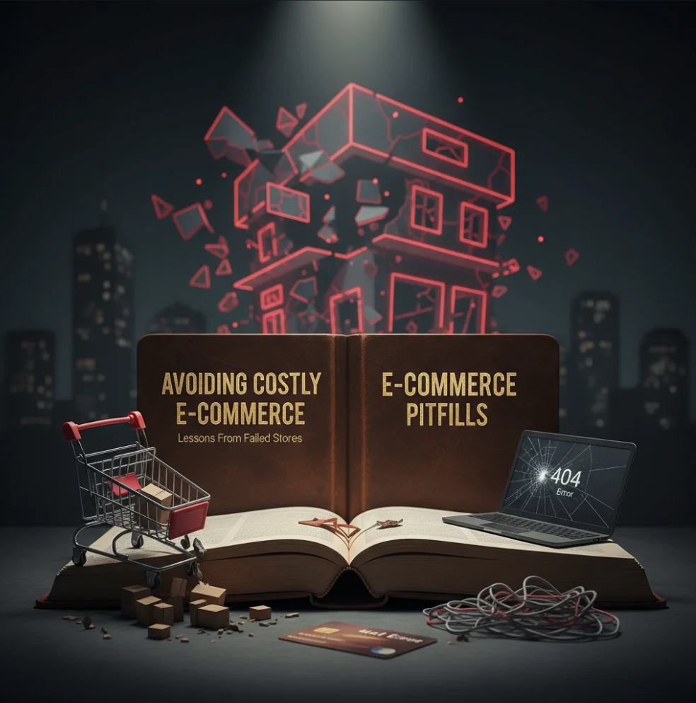 Business owner tracking e-commerce metrics to improve store performance