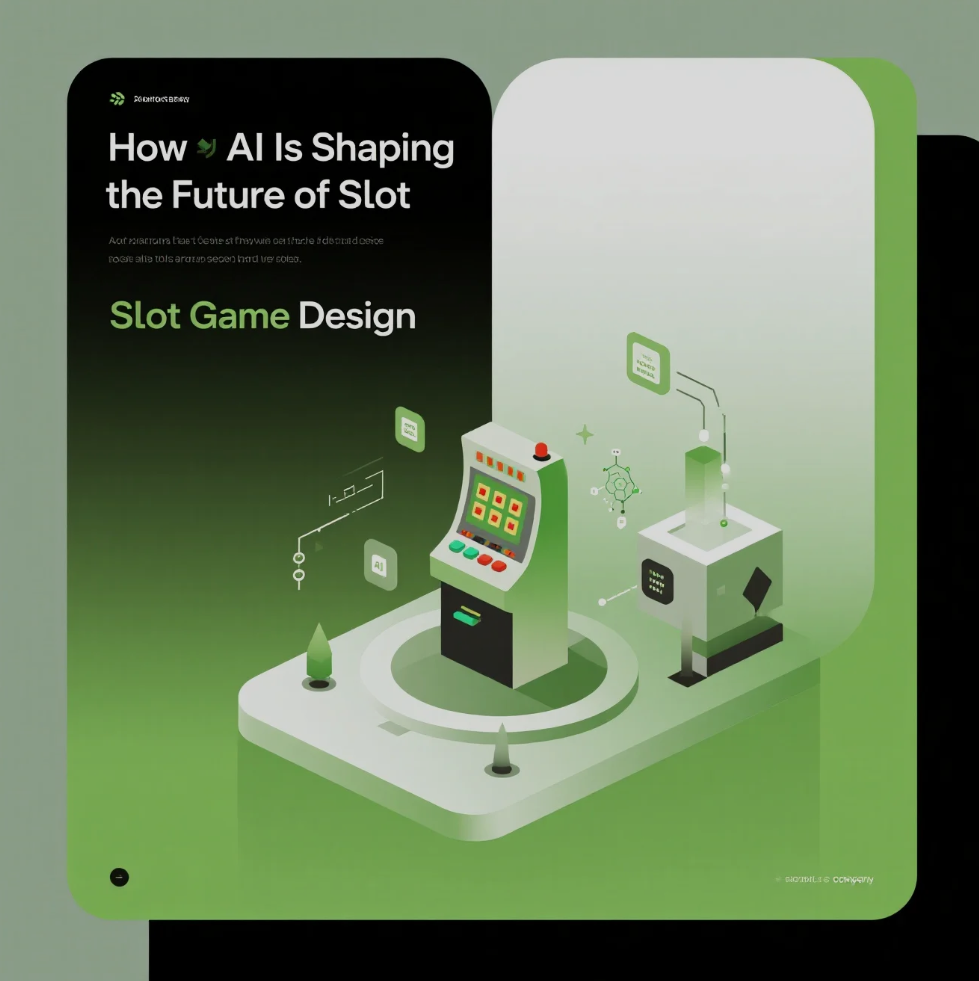 AI technology designing a modern online slot machine interface
