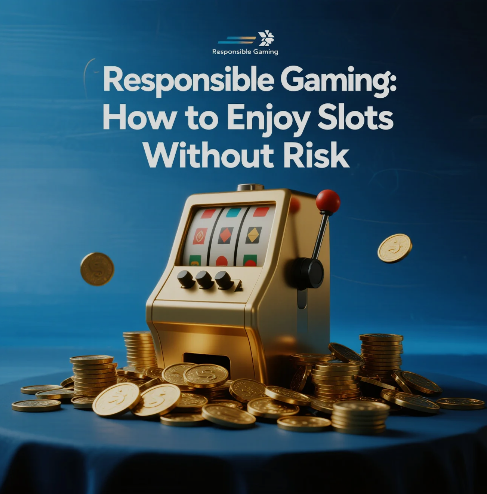 Player enjoying slot machines responsibly with a budget and time limit