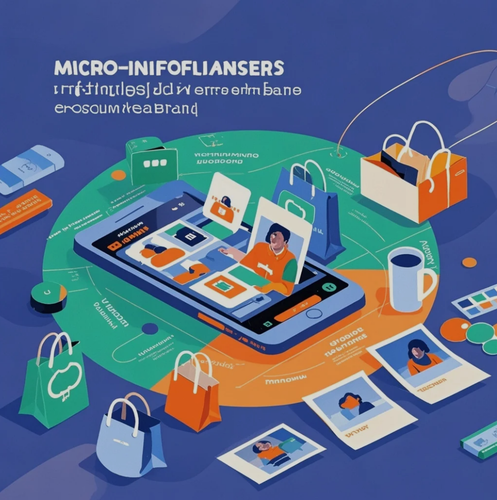 A micro-influencer recording product content on a smartphone for an e-commerce brand